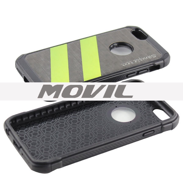 NP-2681 Funda de camuflaje 2 en 1 de PC de TPU para iPhone 6 6S-8